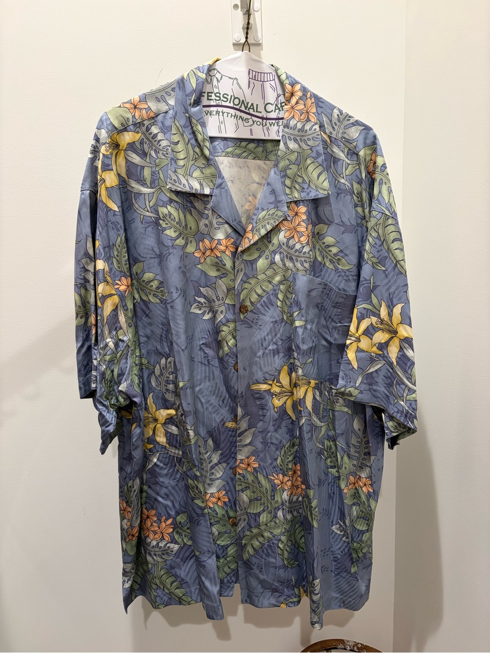 Tommy Bahama Blue Tropical Floral Shirt Jacket